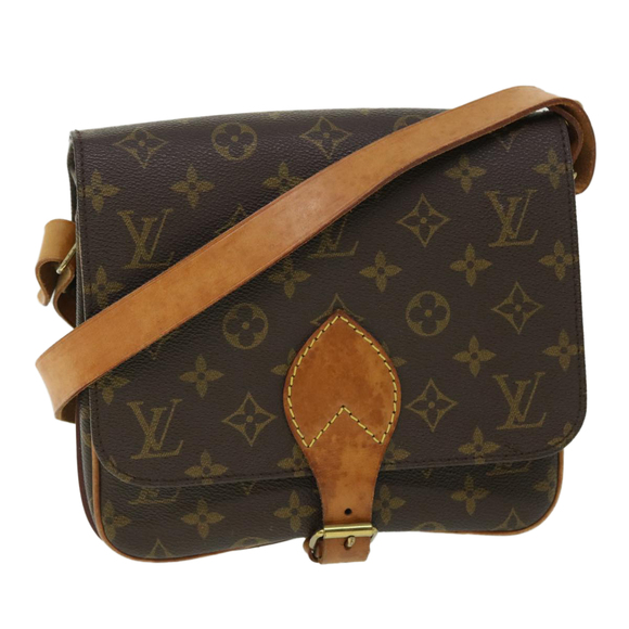 LOUIS VUITTON Monogram Cartouchiere MM Shoulder Bag M51253 LV Auth 51166 - Picture 1 of 16